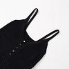 Fashionable slim fit short camisole knit top