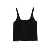 Fashionable slim fit short camisole knit top