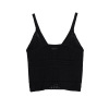 Fashionable slim fit short camisole knit top